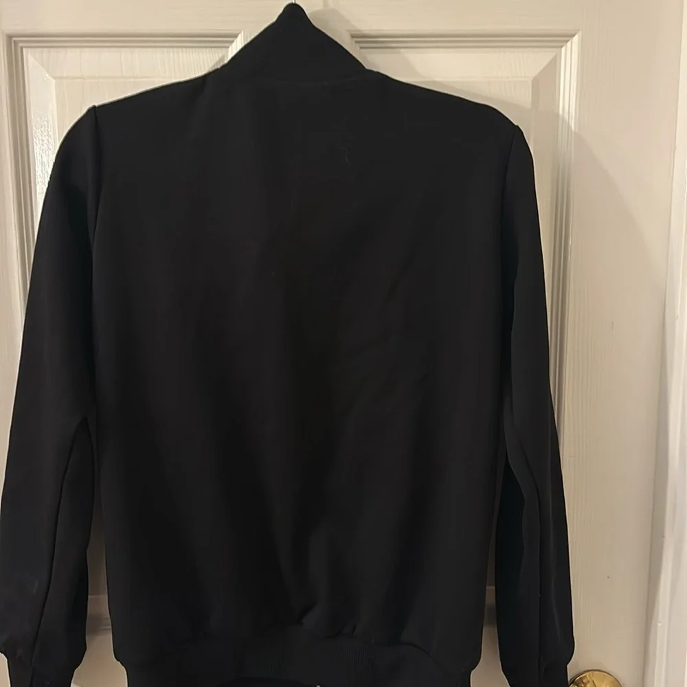 Prada Black Track Jacket with White Logo Tape - Picture 6 of 6